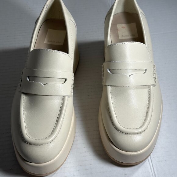 Dolce Vita Cream Loafers - Picture 1 of 16